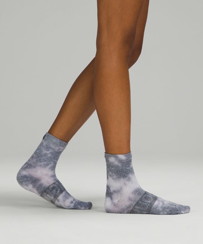 Calcetines Lululemon Daily Stride Mid-Crew Sock Tie Dye Mujer Azules | 39045-KPXS