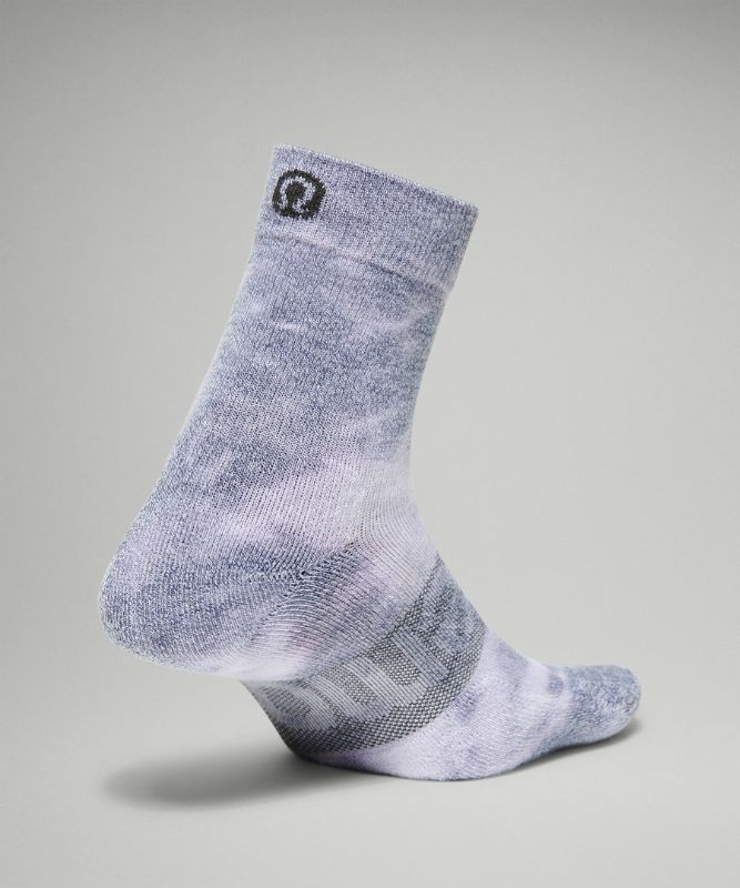 Calcetines Lululemon Daily Stride Mid-Crew Sock Tie Dye Mujer Azules | 39045-KPXS