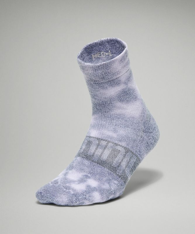 Calcetines Lululemon Daily Stride Mid-Crew Sock Tie Dye Mujer Azules | 39045-KPXS