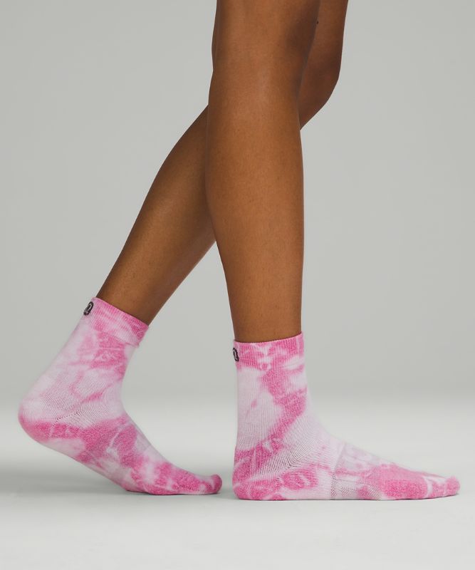 Calcetines Lululemon Daily Stride Mid-Crew Sock Tie Dye Mujer Rosas | 49865-XSQH