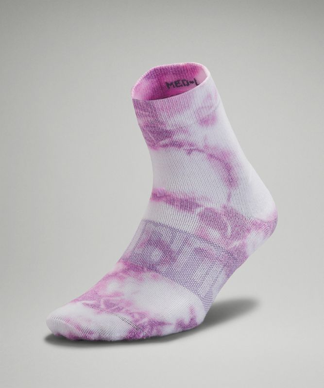 Calcetines Lululemon Daily Stride Mid-Crew Sock Tie Dye Mujer Morados | 58274-PRFA