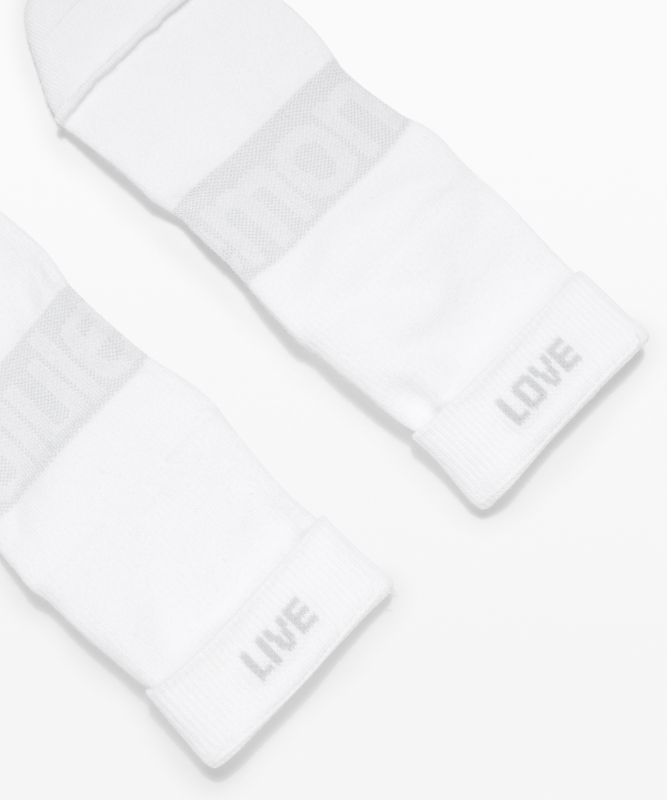 Calcetines Lululemon Daily Stride Mid Crew Sock 3 Pack Mujer Blancos | 92041-GMDU