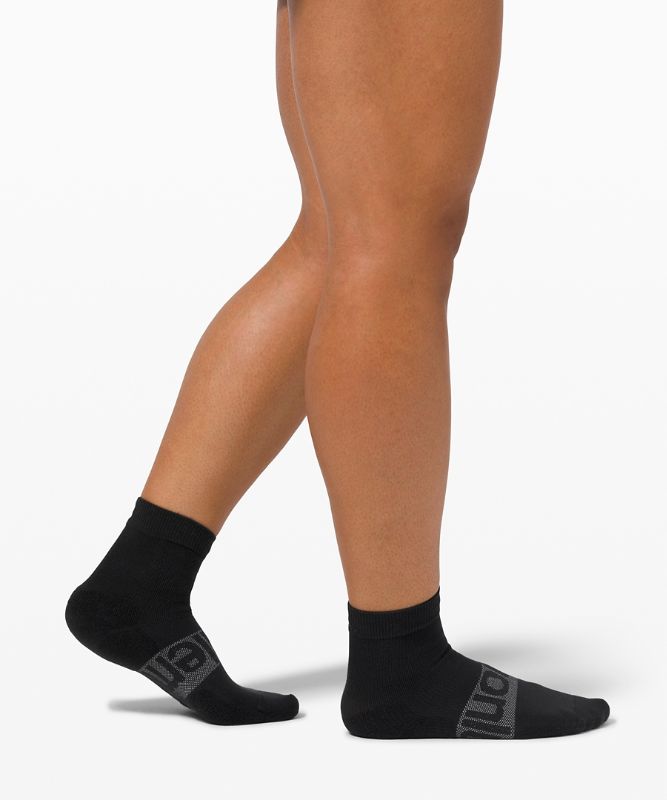 Calcetines Lululemon Daily Stride Mid Crew Sock 3 Pack Mujer Blancos Grises Negros | 94817-EOKP