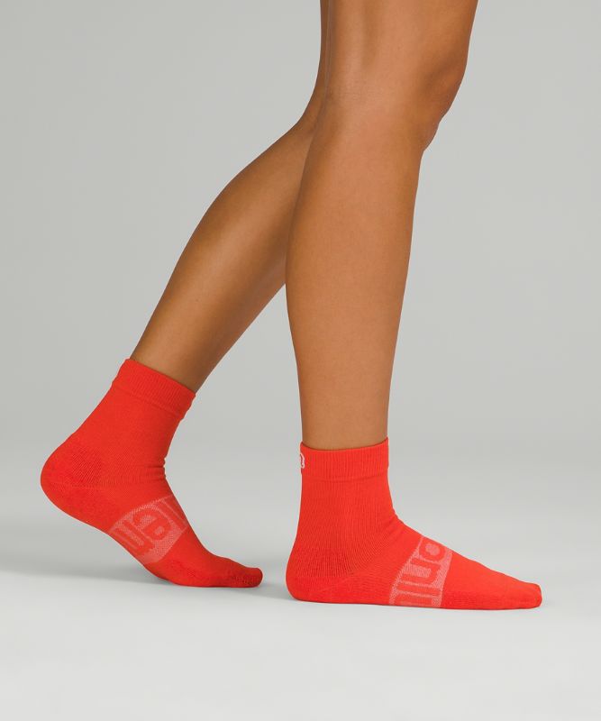 Calcetines Lululemon Daily Stride Mid Crew Sock 3 Pack Box Set Mujer Rojos Verdes Morados | 81639-YGAK