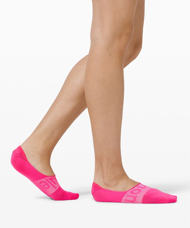 Calcetines Lululemon Daily Stride No Show Sock 3 Pack Mujer Rosas Amarillos | 74091-RVBK