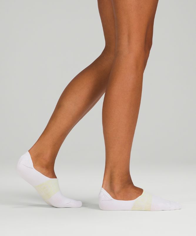 Calcetines Lululemon Daily Stride No Show Sock 3P Mujer Blancos Verdes Verdes | 90462-DNEF