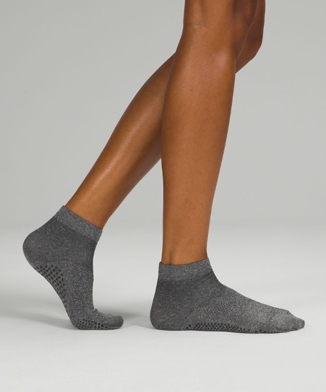 Calcetines Lululemon Find Your Balance Studio Ankle Sock Mujer Grises Oscuro | 36942-WESI