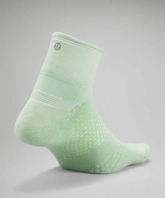 Calcetines Lululemon MacroPillow Ankle Running Sock Medium Cushioning Mujer Verdes | 30796-ILZW