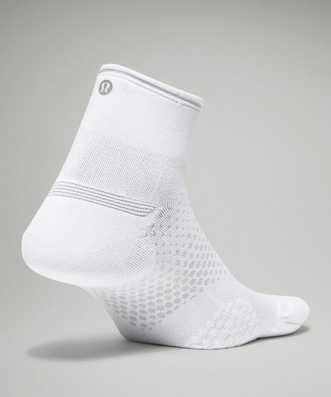 Calcetines Lululemon MacroPillow Ankle Running Sock Medium Cushioning Mujer Blancos | 74603-VKPB