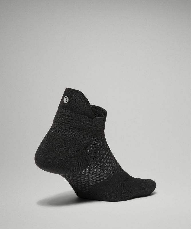 Calcetines Lululemon MacroPillow Tab Running Sock Medium Cushioning Mujer Negros | 42976-TFCY