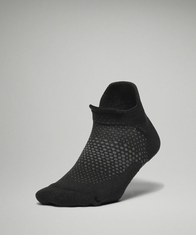 Calcetines Lululemon MacroPillow Tab Running Sock Medium Cushioning Mujer Negros | 42976-TFCY