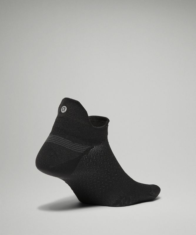 Calcetines Lululemon MicroPillow Tab Running Sock Light Cushioning Mujer Negros | 19850-GNHF