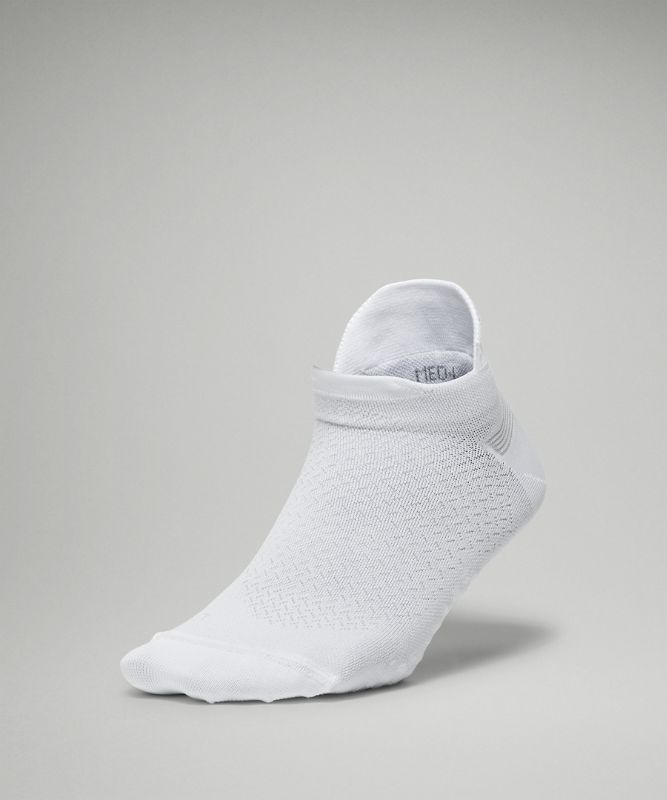 Calcetines Lululemon MicroPillow Tab Running Sock Light Cushioning Mujer Blancos | 14670-TXSP