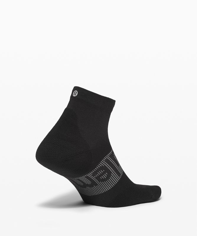 Calcetines Lululemon Power Stride Ankle Sock Hombre Negros | 39582-KIPL