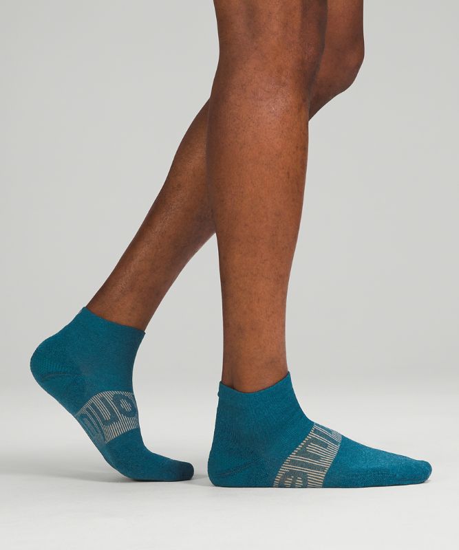 Calcetines Lululemon Power Stride Ankle Sock Hombre Azules | 16075-FXPY