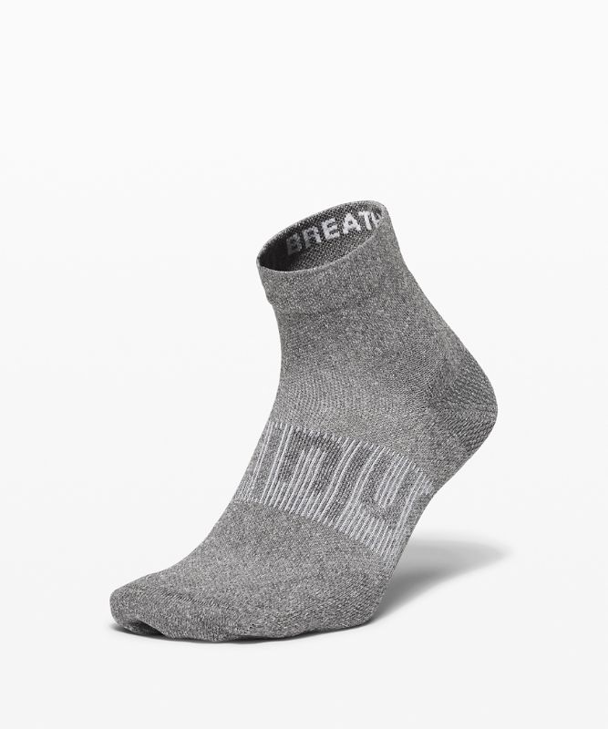 Calcetines Lululemon Power Stride Ankle Sock Hombre Grises Oscuro | 27648-VZJU