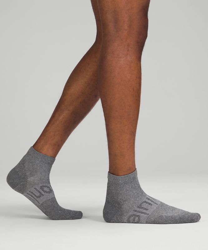 Calcetines Lululemon Power Stride Ankle Sock 3 Pack Hombre Grises Grises Grises | 73860-TLGS