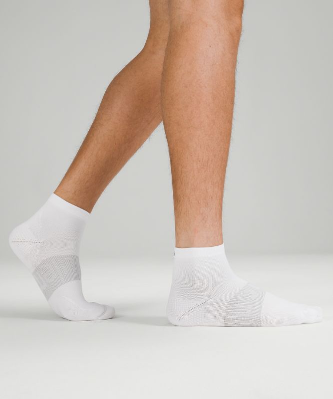 Calcetines Lululemon Power Stride Ankle Sock 3 Pack Hombre Blancos | 52490-PUOQ