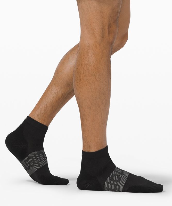 Calcetines Lululemon Power Stride Ankle Sock Anti-Stink Hombre Negros | 12679-BPTW