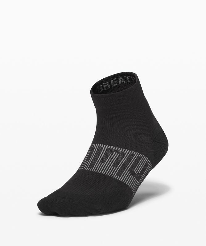 Calcetines Lululemon Power Stride Ankle Sock Mujer Negros | 58174-OLQD