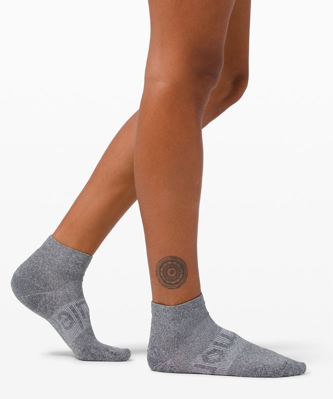 Calcetines Lululemon Power Stride Ankle Sock Mujer Grises Oscuro | 73905-VZKF