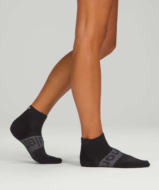 Calcetines Lululemon Power Stride Ankle Sock 3 Pack Mujer Negros | 08514-VQHD