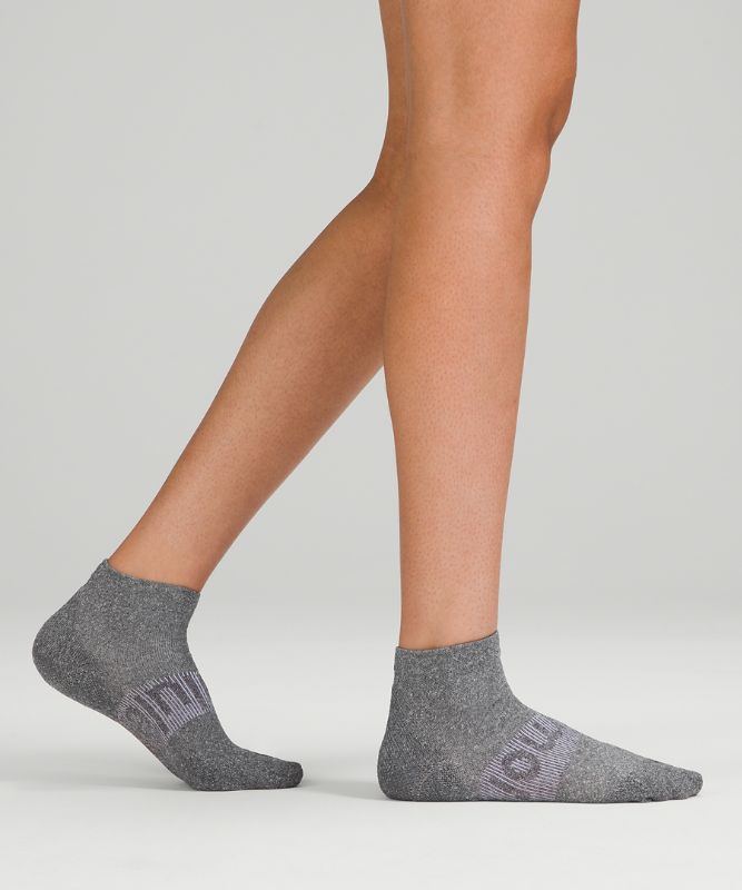 Calcetines Lululemon Power Stride Ankle Sock 3 Pack Mujer Grises Grises Grises | 37092-RVEY