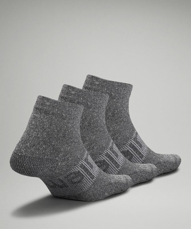 Calcetines Lululemon Power Stride Ankle Sock 3 Pack Mujer Grises Grises Grises | 37092-RVEY