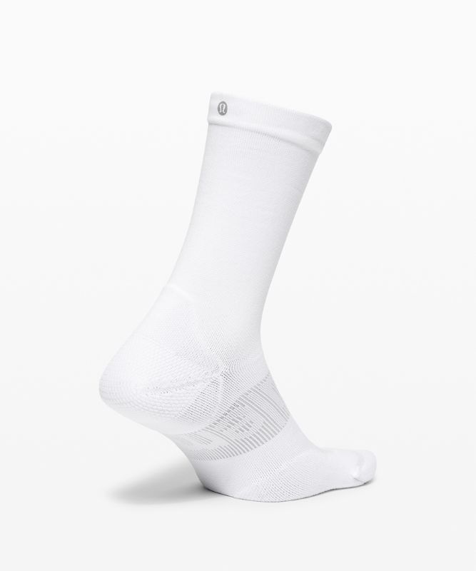 Calcetines Lululemon Power Stride Crew Sock Hombre Blancos | 45689-BART