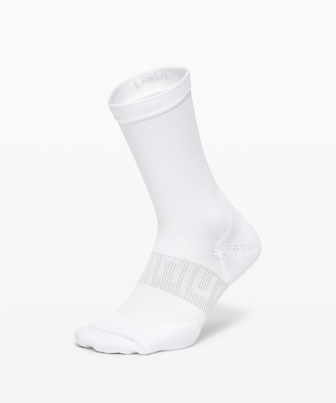 Calcetines Lululemon Power Stride Crew Sock Hombre Blancos | 45689-BART