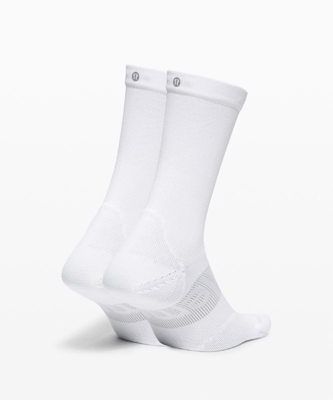 Calcetines Lululemon Power Stride Crew Sock 2 Pack Hombre Blancos | 86031-JIQE