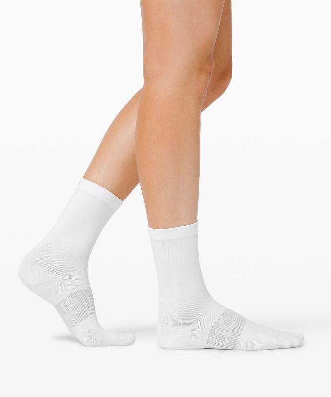 Calcetines Lululemon Power Stride Crew Sock 2 Pack Mujer Blancos | 74389-QYKI