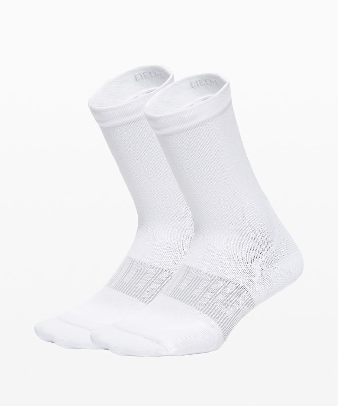 Calcetines Lululemon Power Stride Crew Sock 2 Pack Mujer Blancos | 74389-QYKI