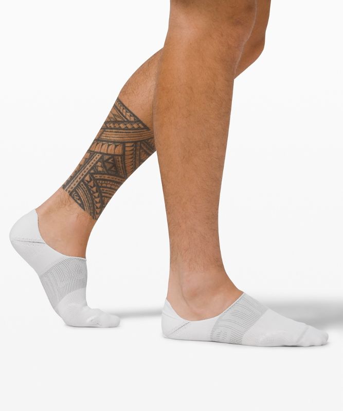 Calcetines Lululemon Power Stride No-Show Sock with Active Grip 3 Pack Hombre Blancos | 84053-JFYX