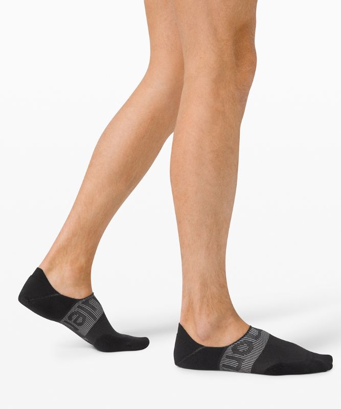 Calcetines Lululemon Power Stride No-Show Sock with Active Grip Anti-Stink Hombre Negros | 79485-MZBP