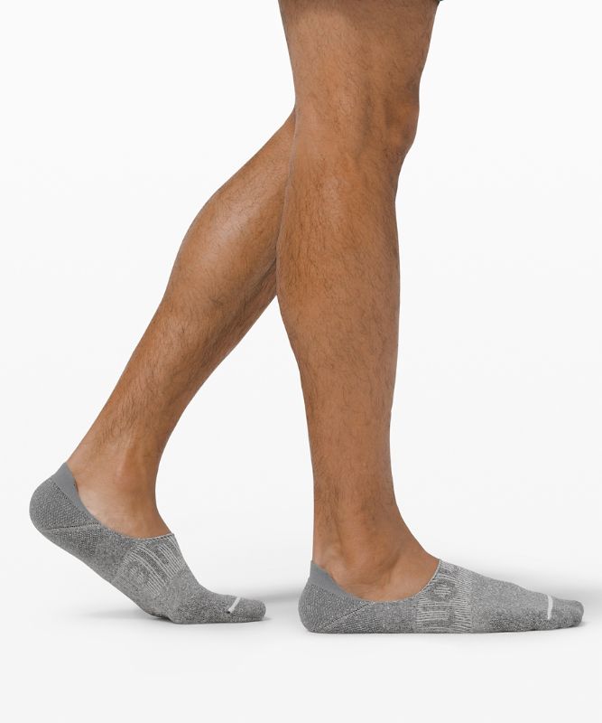 Calcetines Lululemon Power Stride No-Show Sock with Active Grip Anti-Stink Hombre Grises Oscuro | 72839-MSYH