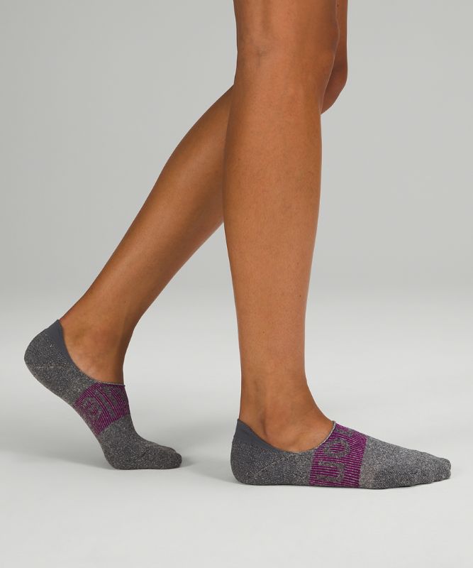 Calcetines Lululemon Power Stride No-Show Active Grip 3P Mujer Grises Verde Menta | 01382-QTYI