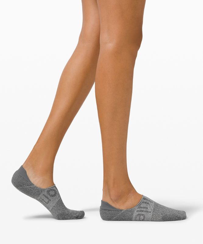 Calcetines Lululemon Power Stride No-Show Sock with Active Grip 3 Pack Mujer Blancos Grises Negros | 41987-HIDF