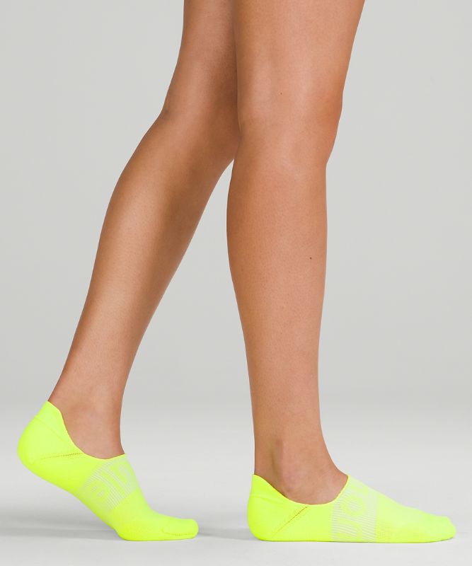 Calcetines Lululemon Power Stride No-Show Sock with Active Grip 3 Pack Mujer Amarillos Blancos Azules | 06423-XDNE