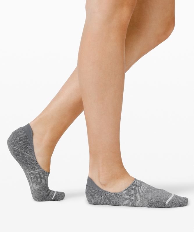 Calcetines Lululemon Power Stride No Show Sock Performaheel Anti-Stink Mujer Grises Oscuro | 78234-IBCR