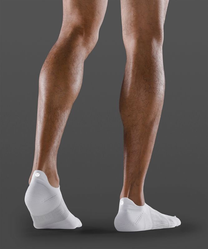 Calcetines Lululemon Power Stride Tab Sock Hombre Blancos | 12730-AMVW