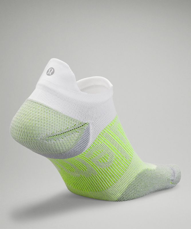 Calcetines Lululemon Power Stride Tab Sock Hombre Blancos Amarillos | 09137-GVSR