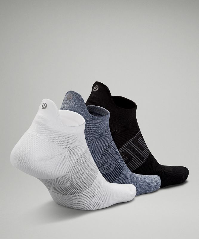 Calcetines Lululemon Power Stride Tab Sock 3P Hombre Blancos Azules Negros | 67928-VQHC