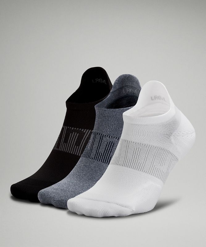 Calcetines Lululemon Power Stride Tab Sock 3P Hombre Blancos Azules Negros | 67928-VQHC