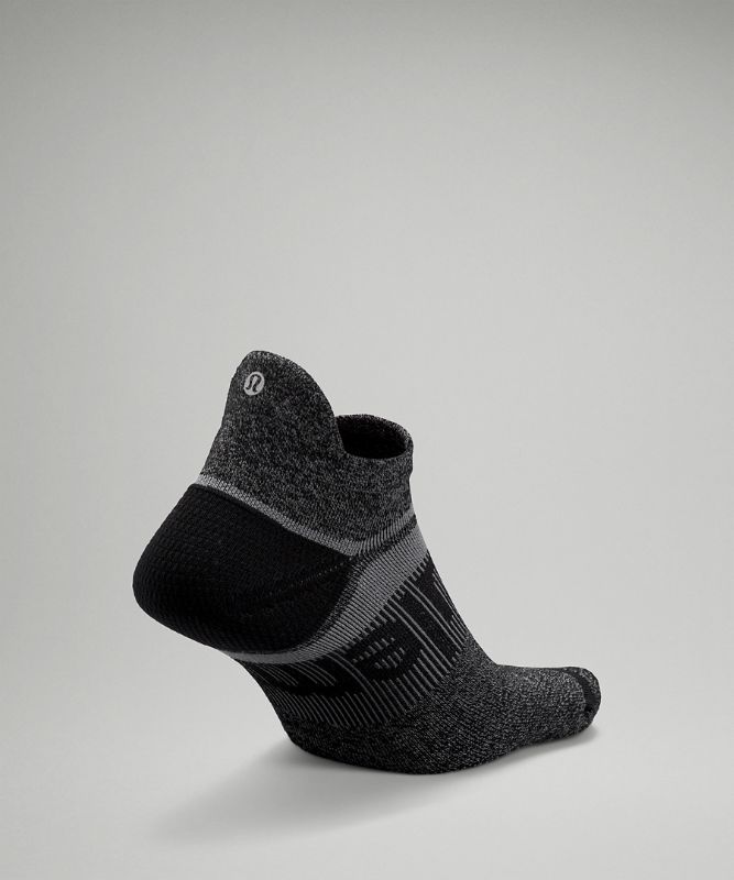 Calcetines Lululemon Power Stride Tab Sock Wool Hombre Negros Grises | 63254-YCBX