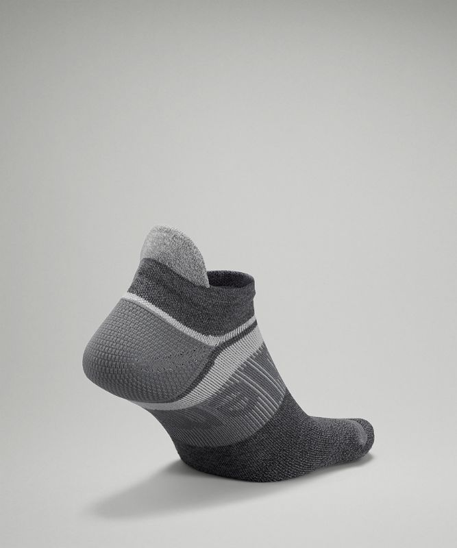 Calcetines Lululemon Power Stride Tab Sock Wool Hombre Grises Grises Oscuro | 76983-EHKZ