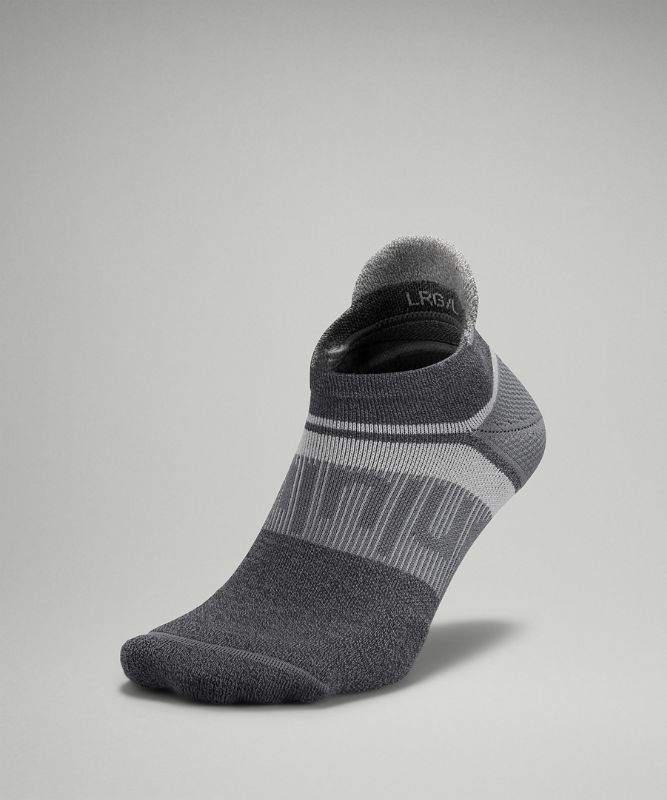 Calcetines Lululemon Power Stride Tab Sock Wool Hombre Grises Grises Oscuro | 76983-EHKZ