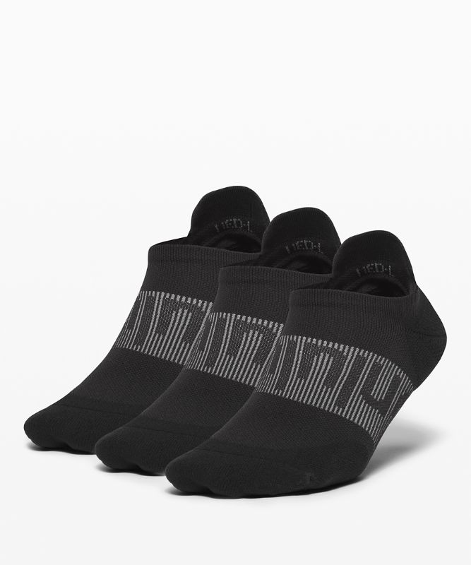 Calcetines Lululemon Power Stride Tab Sock 3 Pack Mujer Negros | 51790-EFAG