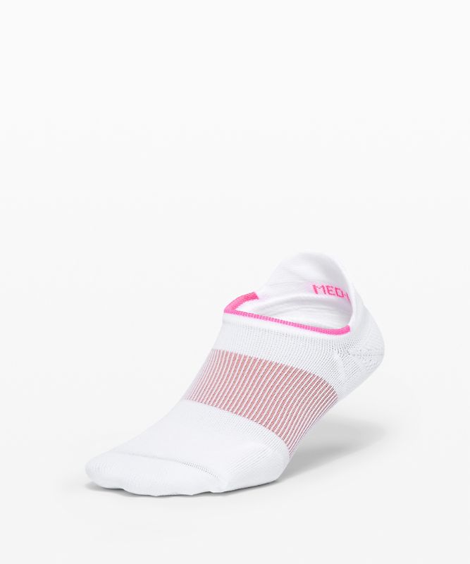 Calcetines Lululemon Power Stride Tab Sock Stripe Mujer Blancos Rosas | 95831-ZIVF