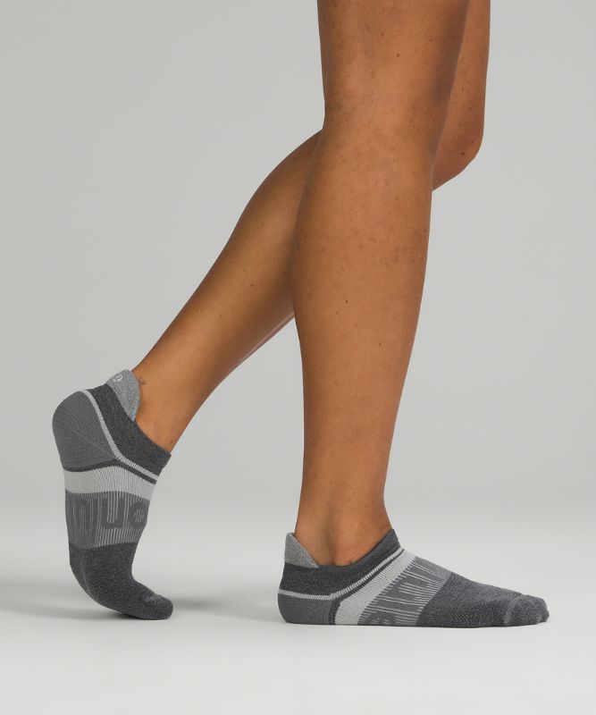 Calcetines Lululemon Power Stride Tab Sock Wool Mujer Grises Grises Oscuro | 98750-PBHU